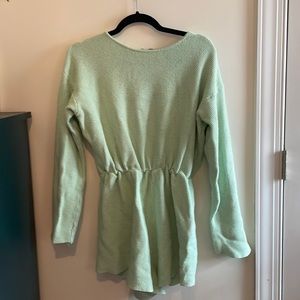 Sabo Skirt Mint Green Knit Romper